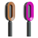 Self-Cleaning Anti-Static Scalp Massage Hairbrush