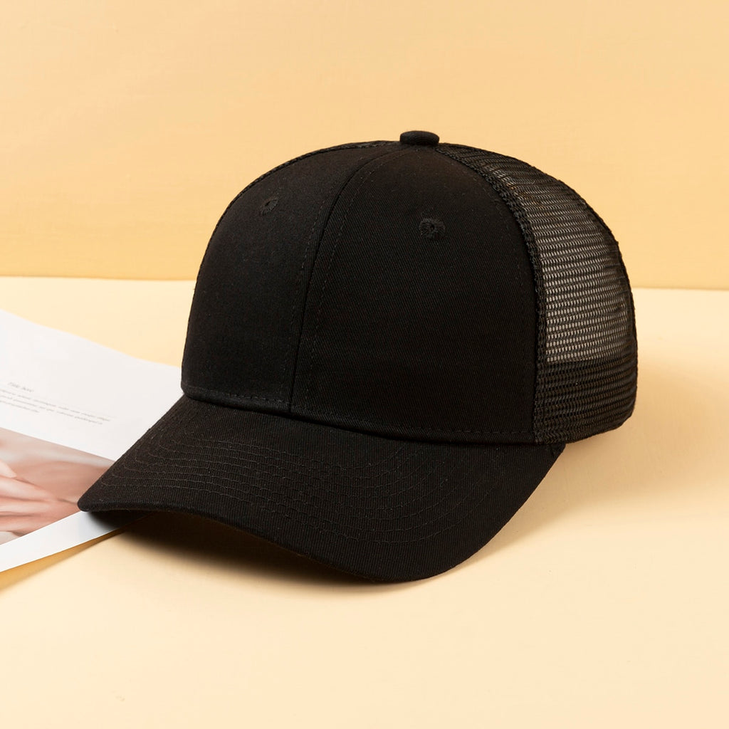Multi-color Mesh Fabric Breathable Lightweight Sun-protective Adjustable Simple And Fashionable Baseball Cap Suitable For Sports, Travel And Outings