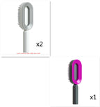 Self-Cleaning Anti-Static Scalp Massage Hairbrush