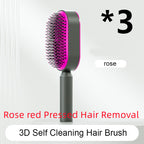 Self-Cleaning Anti-Static Scalp Massage Hairbrush