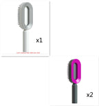 Self-Cleaning Anti-Static Scalp Massage Hairbrush