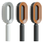 Self-Cleaning Anti-Static Scalp Massage Hairbrush