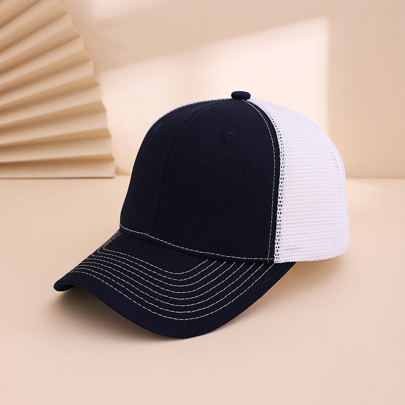 Multi-color Mesh Fabric Breathable Lightweight Sun-protective Adjustable Simple And Fashionable Baseball Cap Suitable For Sports, Travel And Outings