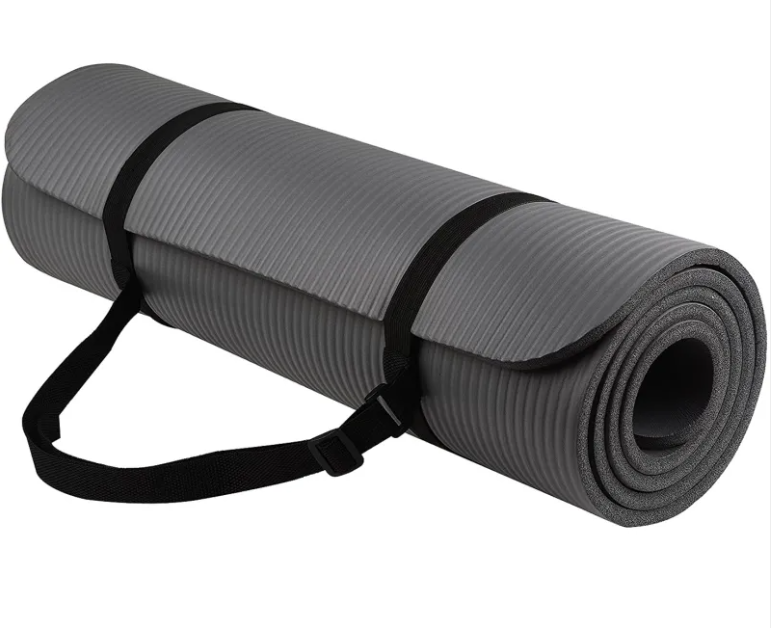 Striped NBR Yoga Mat – Extra Thick Non-Slip Exercise Mat