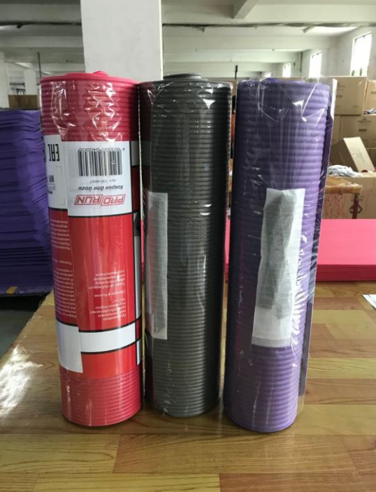 Striped NBR Yoga Mat – Extra Thick Non-Slip Exercise Mat