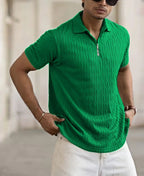 Men's Jacquard Sports Polo Shirt