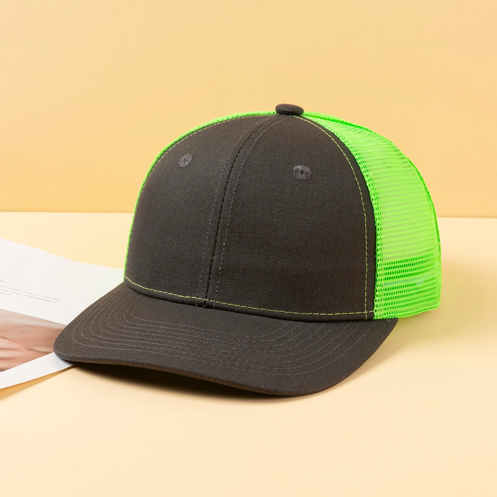 Multi-color Mesh Fabric Breathable Lightweight Sun-protective Adjustable Simple And Fashionable Baseball Cap Suitable For Sports, Travel And Outings