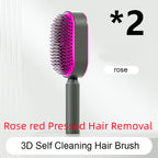 Self-Cleaning Anti-Static Scalp Massage Hairbrush