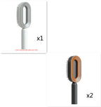 Self-Cleaning Anti-Static Scalp Massage Hairbrush
