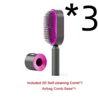 Self-Cleaning Anti-Static Scalp Massage Hairbrush