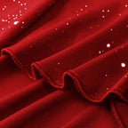 Women Party Sequin Dress Sexy Off Shoulder Robe Femme Ruffle Hem Slit Slim Bodycon Dresses Fashion Solid Female Vestidos