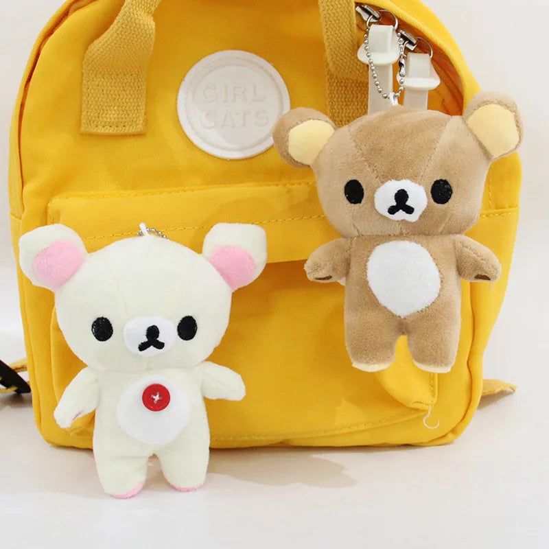 Kawaii Strawberry Rilakkuma Plush Doll Anime Teddy Bear Rilakkuma Bear Dress up Raccoon Plushies Pelcuhe Stuffed Doll Kid Gift