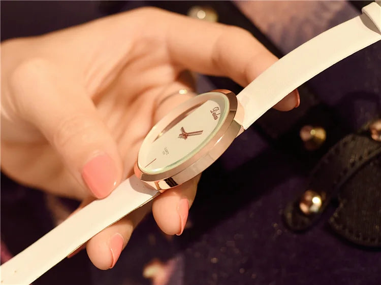 Famous Watch for Women Luxury Leather Skeleton Strap Watch Dress Watch Casual Quartz  Watch Stainless Steel Watch часы женские