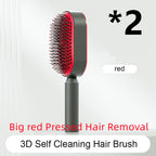 Self-Cleaning Anti-Static Scalp Massage Hairbrush