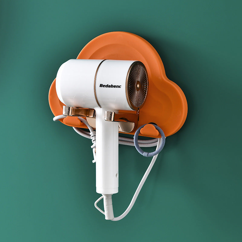 Bathroom Non-perforated Foldable Hair Dryer Hanger