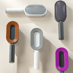 Self-Cleaning Anti-Static Scalp Massage Hairbrush