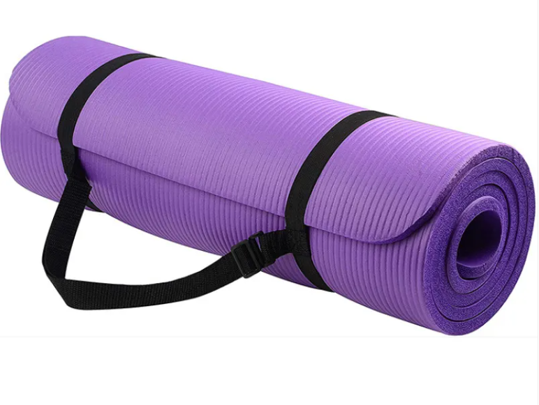 Striped NBR Yoga Mat – Extra Thick Non-Slip Exercise Mat