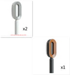 Self-Cleaning Anti-Static Scalp Massage Hairbrush