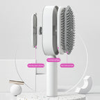 Self-Cleaning Anti-Static Scalp Massage Hairbrush