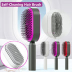 Self-Cleaning Anti-Static Scalp Massage Hairbrush