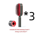 Self-Cleaning Anti-Static Scalp Massage Hairbrush