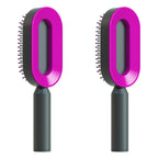 Self-Cleaning Anti-Static Scalp Massage Hairbrush