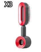 Self-Cleaning Anti-Static Scalp Massage Hairbrush