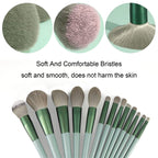 13-Piece Soft Makeup Brush Set with Storage Bag