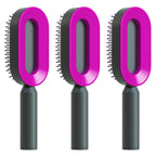 Self-Cleaning Anti-Static Scalp Massage Hairbrush