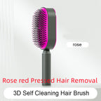 Self-Cleaning Anti-Static Scalp Massage Hairbrush