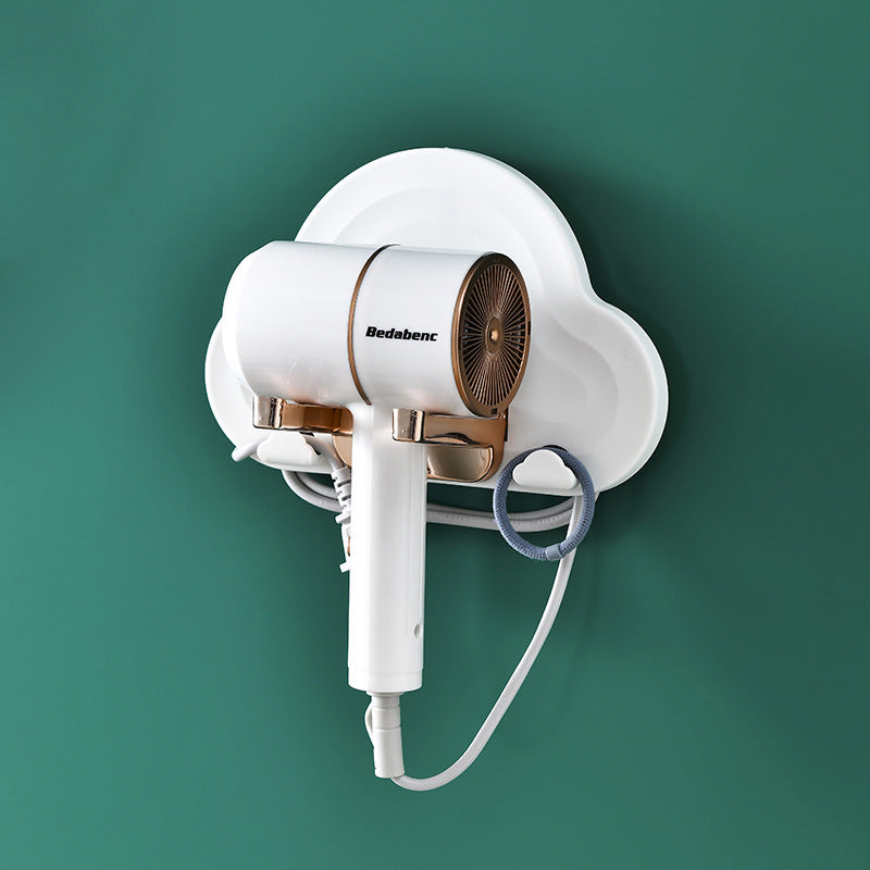 Bathroom Non-perforated Foldable Hair Dryer Hanger